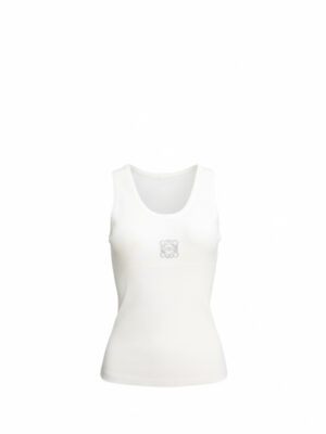 WHITE RIB BONE SILVER EWEOL TANK TOP