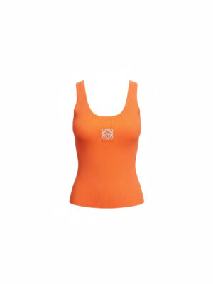 ORANGE RIB BONE SILVER EWEOL TANK TOP