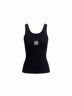 BLACK RIB BONE SILVER EWEOL TANK TOP