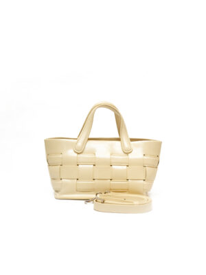 MASHA -ABE YELLOW BOAT BASKET MINI BAG