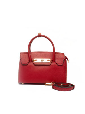 RED A2034 MED SIZE GOLD BUCKLE DETAIL BAG