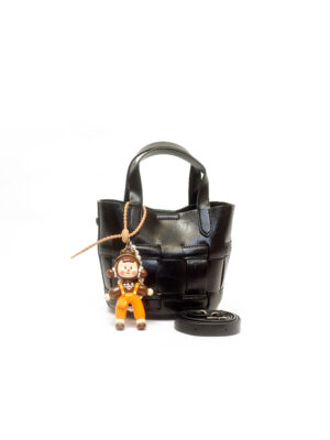 MASHA-ABE BLACK BASKET TOTE