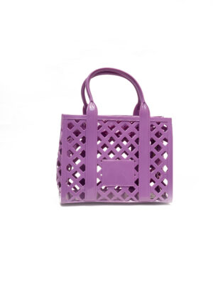 PURPLE JELLY BASKET BAG