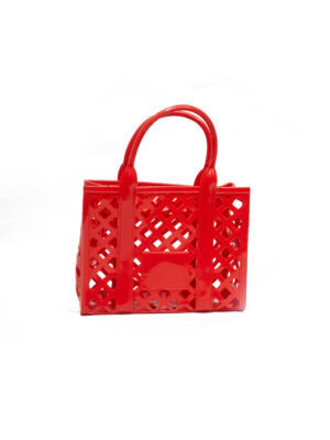 RED JELLY BASKET BAG
