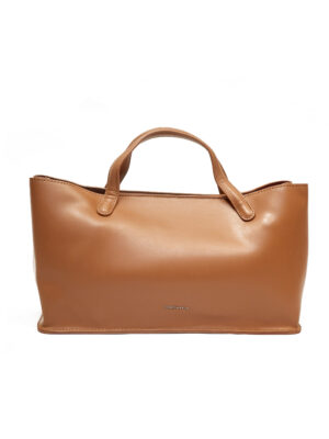 CHRIS KALLA NUDE SMOOTH LEATHER MED BOAT SHOPPER BAG