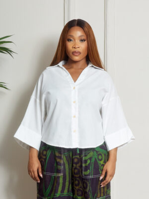 (2FOR40K) ZR WHITE BASIC OVERSIZED SHIRT
