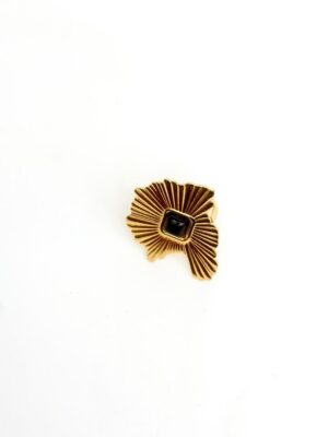 FF7129 GOLD GILDED ECLIPSE RING