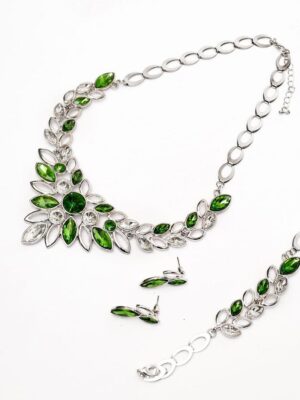 FF7022 CRIMSON DROP NECKLACE SET