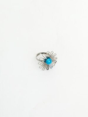 FF7126 SILVER AZURE PENTALS RING
