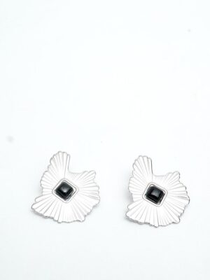 FF7131 SILVER GILDED ECLIPSE EARRING