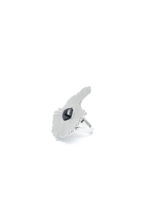 FF7132 SILVER GILDED ECLIPSE RING