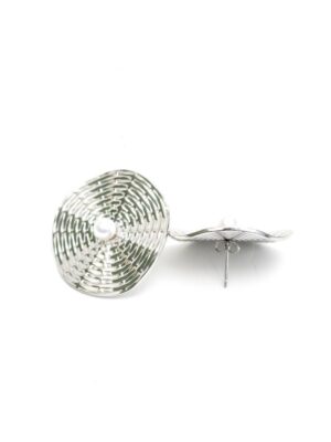 FF7145 SILVER ORBIT EARRING