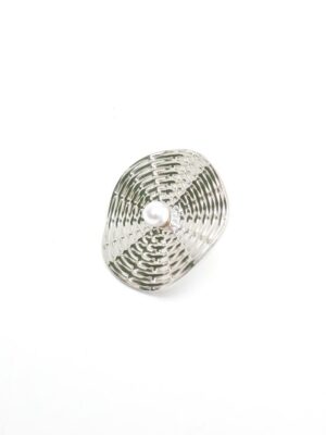 FF7146 SILVER ORBIT RING