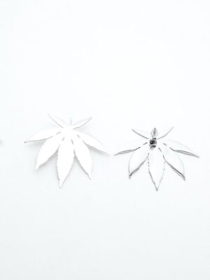 FF7153 SILVER SOLAR FERN EARRING