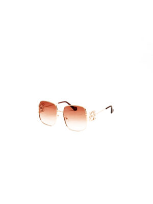 GOLD FLORAL DETAIL FRAME L-BROWN LENSE SUNNIES