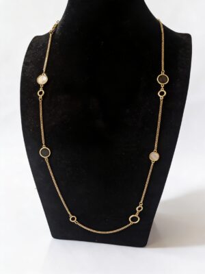 VIENNOIS T115133Q GOLD ROUND RINGS LONGCHAIN