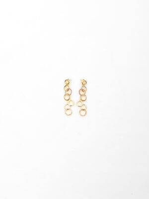 ABELLA K104766E GOLD MULTIRING DROP EARINGS