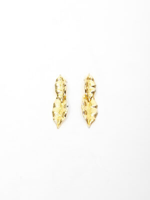 ABELLA K105282E GOLD LEAF LAYERED EARINGS