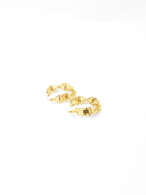 ABELLA K105369E CHAIN OF PANELS HOOP EARINGS