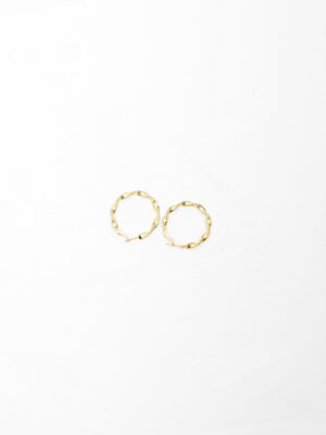 ABELLA K105582E GOLD ROLLED HOOPS