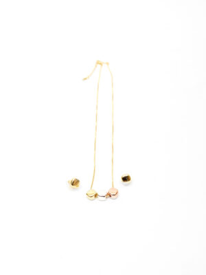 VIENNOIS T111286A 3TONE CHAIN X EARINGS SET