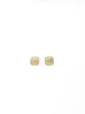 VIENNOIS T803054E GOLD MED STUD EARINGS