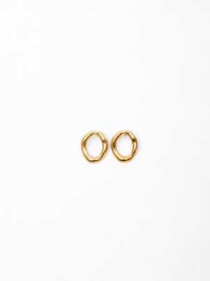 JIN GOLD OPEN CIRCLE EARINGS
