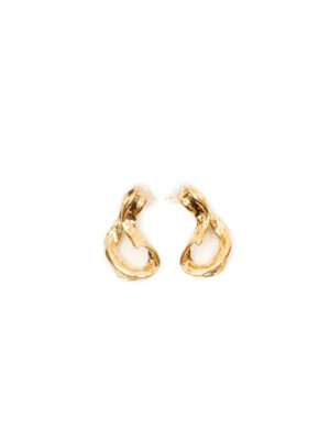 JIN GOLD SPIRO STREET FASHION EARINGS