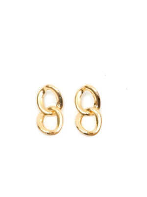 JIN GOLD WOVEN LAYER EARINGS