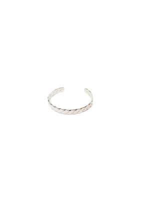 JIN SILVER METAL ANTIQUE DESIGN OPEN BANGLE