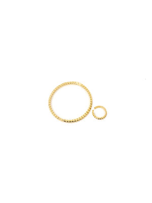 MD GOLD SPIKE RING X BANGLE SET