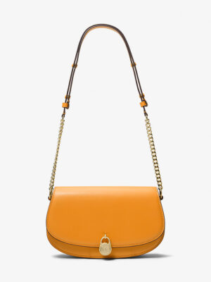 MICHAEL KORS MILA CUSTARD POP ORANGE CHAIN BAG