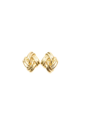 VIENNOIS 5XX4E GOLD WOVEN EARINGS