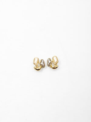 VIENNOIS T114619E WIGGY GOLD STUD EARRINGS