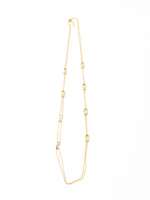 VIENNOIS T115545Q GOLD PURPLE GOLD TWIRL LONGCHAIN