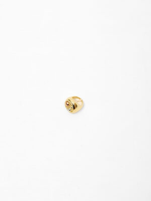 VIENNOIS T705159R GOLD 3TONE BALL RING