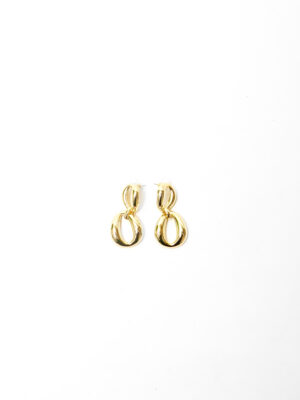 VIENNOIS T706261E GOLD BOW DROP EARINGS