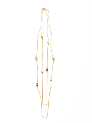 VIENNOIS T706726Q GOLD TWIRLYBALLS LONGCHAIN