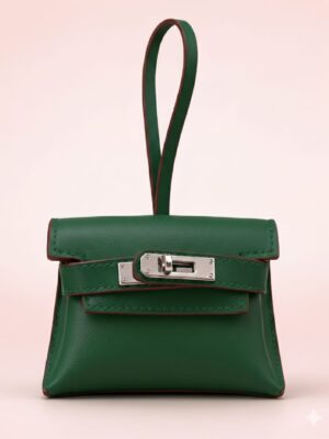 GREEN SMOOTH TWISTLOCK BAG CHARM