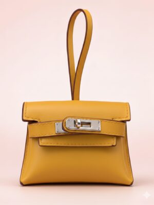 YELLOW SMOOTH TWISTLOCK BAG CHARM