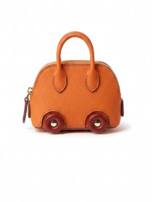ORANGE WINE WHEELS BAG SHAPE BAG CHARM