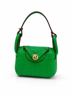 GREEN REFINED GRAIN DOUBLE GRAB BAG CHARM