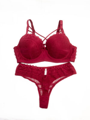 ANGELS AURA A24008 MAGENTA BALCONY BRA
