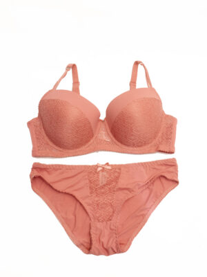 ANGELS AURA A3060 MAUVE PLUS BRA & PANT SET