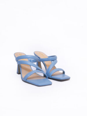 (2FOR50K) UNISA BLUE MULTIWAY BLOCK HEEL MULES