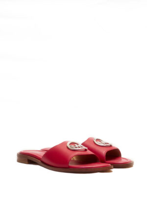MICHAEL KORS HANNAH DARK RASPBERRY SLIDES