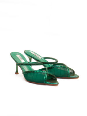 POG A2256-12 EMERALD MESH OLORI MULTIWAY WAY MULES & SLINGBACK SHOES