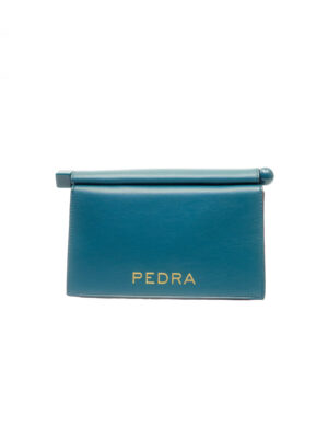 PEDRA PETROL ROLLED TOP PURSE
