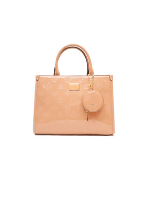 EMILY LORAN EL-4029 NUDE PATENT BIG BAG