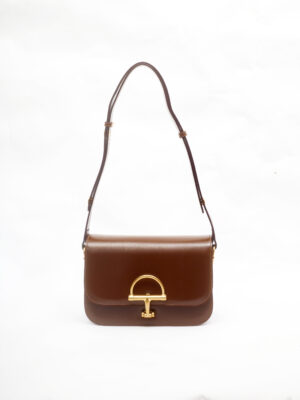 7023 COFFEE BOLD SNAFFLE STRUCTURED BAG